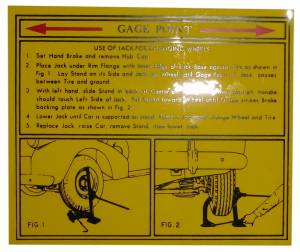 Jack Instructions Decal