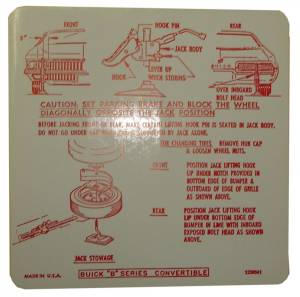 Jack Instructions Decal