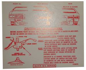 Jack Instructions Decal