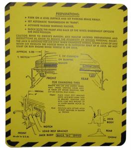 Jack Instructions Decal