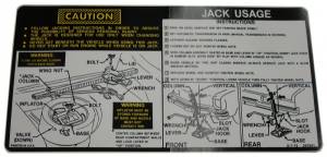 Jack Instructions Decal