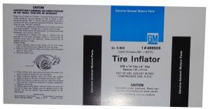 Space Saver Spare Tire Inflator Decal