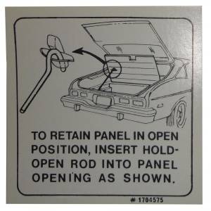 Hatchback Lid Instructions Decal