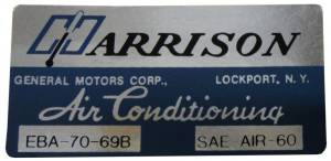 "Harrison" AC Evaporator Box Decal