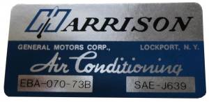 "Harrison" AC Evaporator Box Decal