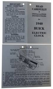 Electric Clock Instructions