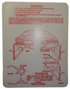 Jack Instructions Decal