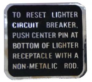 Lighter Reset Instructions Decal