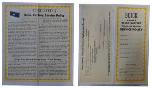 Battery Warranty Certificate
