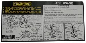 Jack Instructions Decal