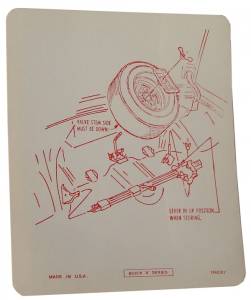 Tire Stowage Decal - Regular Wheel