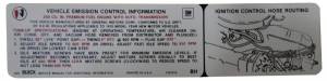 Automatic Transmission Emission Decal - 350-4V High Compression