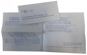 New Vehicle Retail Price Booklet