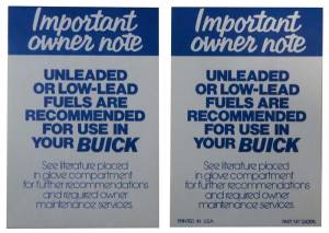 Unleaded Fuel Sun Visor Sleeve