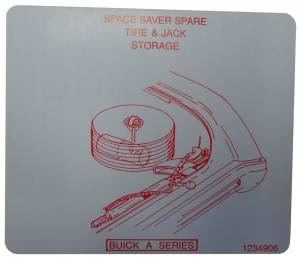 Space Saver Spare Tire Stowage Instructions