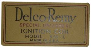 Delco Remy Coil Decal