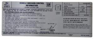 Automatic Transmission Emission Decal - 350-4V