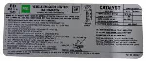 Automatic Transmission Emission Decal - 350-4V