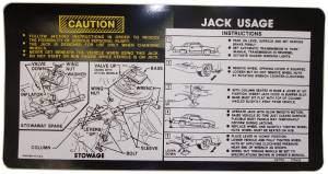 Jack Instructions Decal