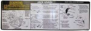 Jack Instructions Decal