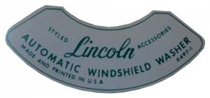 Windshield Washer Lid Decal