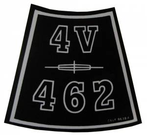 "462 4V" Air Cleaner Decal