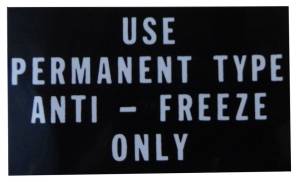 Antifreeze Decal