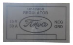 Voltage Regulator Decal