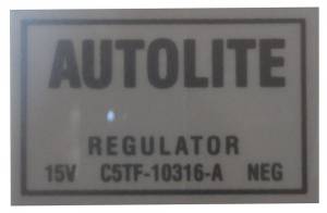 Voltage Regulator Decal