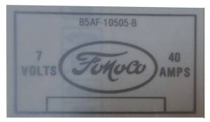 Voltage Regulator Decal