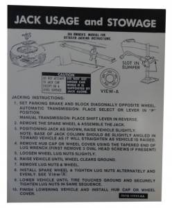 Jack Instructions Decal