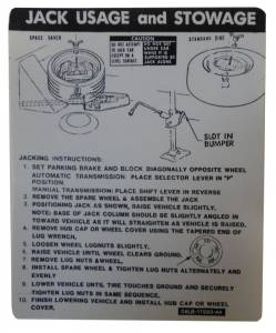 Jack Instructions Decal