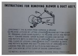 Heater Instructions Decal