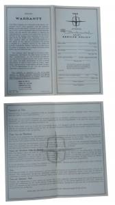 Owners Manual Maintenance Sheet