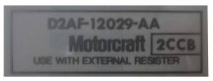 Motorcraft Coil Decal