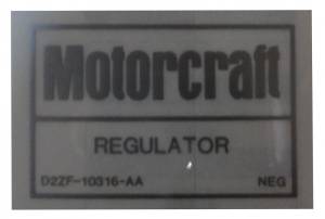 Voltage Regulator Decal