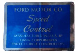 Speed Control Decal
