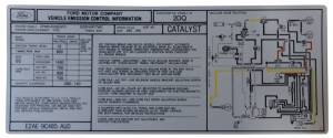 302 Automatic Transmission Emission Decal