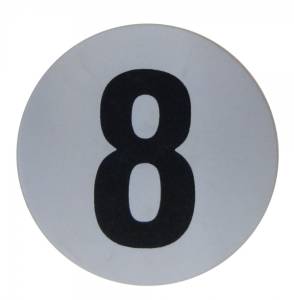 Assembly Line Production Day Window Sticker - "8"