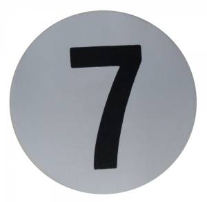 Assembly Line Production Day Window Sticker - "7"