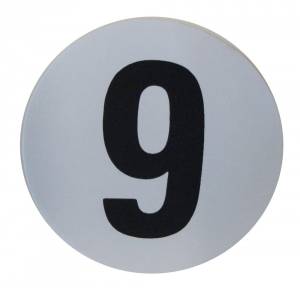 Assembly Line Production Day Window Sticker - "9"