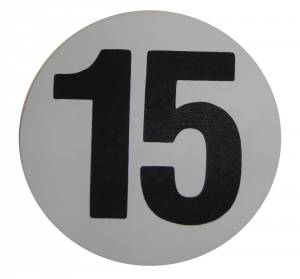 Assembly Line Production Day Window Sticker - "15"