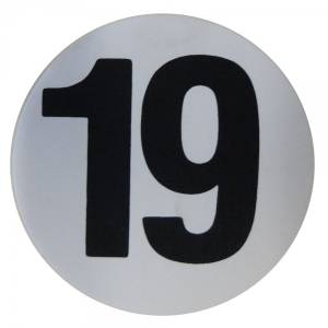 Assembly Line Production Day Window Sticker - "19"