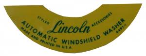 Windshield Washer Bottle Lid Decal