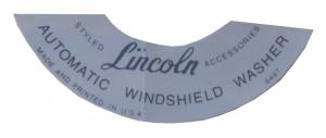 Windshield Washer Bottle Bracket Decal