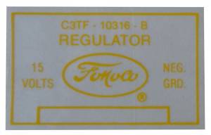 Voltage Regulator Decal