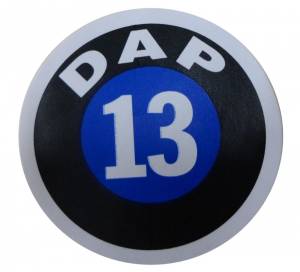 Assembly Line Production Day Window Sticker - "13"