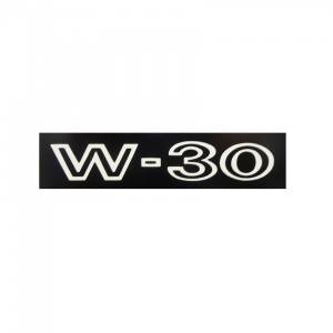 "W-30" Fender Decal (White)