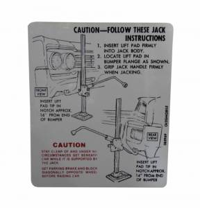 Jack Instructions Decal