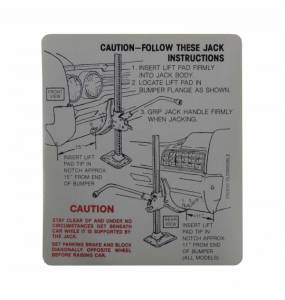 Jack Instructions Decal